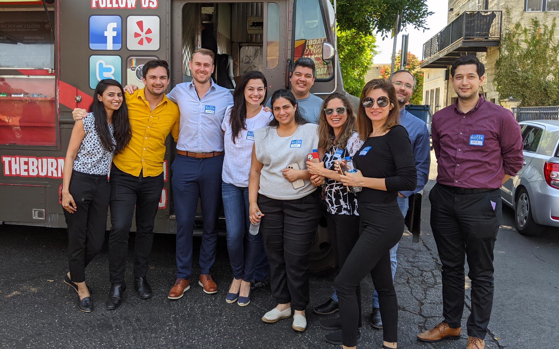 AO team at welcome back food truck event